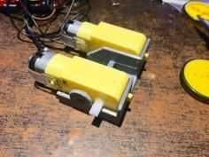 Geared Motor Mount / Bracket 3D Printer Model