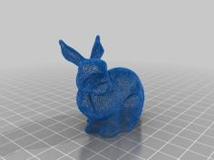 Wireframe Bunny 3D Printer Model