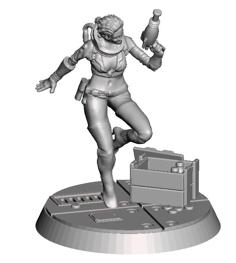 FWW Nuka Girl Proxy – Alt Pose 3D Printer Model