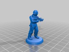 Modern Soldier – Machine Pistol 3D Printer Model