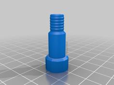 Presta To Schrader Valve Adapter To Pump Racing Bicycles Up To 10 Bars (148 Psi). 3D Printer Model