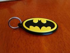 Bat Symbol Key Fob 3D Printer Model