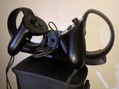 Oculus Touch Cradle With Remote Slot 3D Printer Model