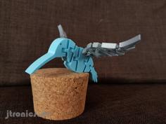 Flexi Articulated Hummingbird 3D Printer Model