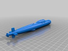 Alfa Class Submarine (Simplified) 3D Printer Model