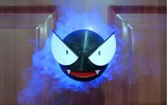 Pokemon Gastly – With Water Fog Colored By Light Of LED 3D Printer Model