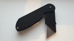 Folding Utility Knife 3D Printer Model