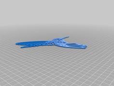 Colibrí (Hummingbird) Wall 2D 3D Printer Model