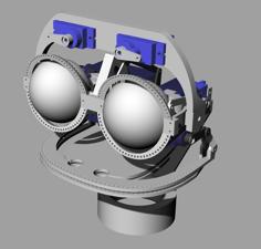 Mouth And Eye Brow Mechanics, Adaptable To Eye Mechanics 3D Printer Model