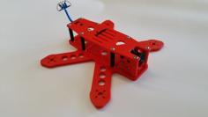 Mauler 180 – FPV Quadcopter W/ Threaded Camera Mount 3D Printer Model