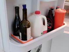 Wine Holder For Fridge Door Shelf 3D Printer Model