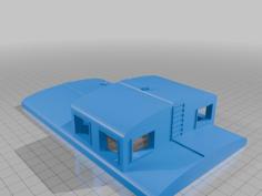 1:24 Extended Vision Bobber Caboose Roof(single 4-wheel Truck) 3D Printer Model