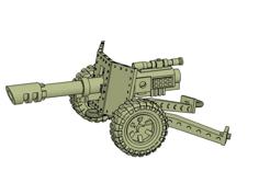 28mm Cannon Carriage Model 3D Printer Model