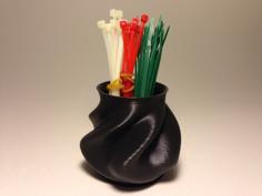 Customizable Rippled Organic Vase 3D Printer Model