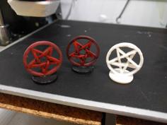 Pentagram Token 3D Printer Model