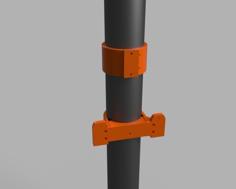 Gardena Wallmount For Rainwater Pipe (D=100mm) 3D Printer Model