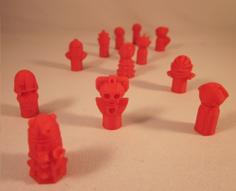 Doctor Who Monster Pawns 3D Printer Model