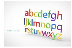 English Lowercase Study (Alphabet) Typographic 3D Printer Model