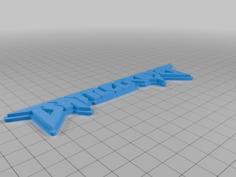 Battlecross Logo 3D Printer Model