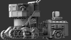 Command-staff Steam Tank “Veles” 3D Printer Model