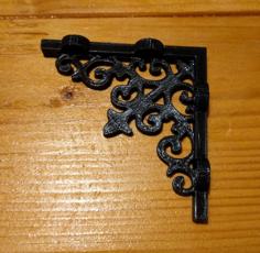 Victorian Style Shelf Brackets – 4″ Shelf 3D Printer Model