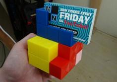 Tetris Business Card Holder 3D Printer Model