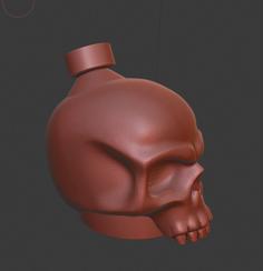 Skull Potion 3D Printer Model