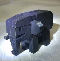 Elephant Puzzle Toy 3D Printer Model