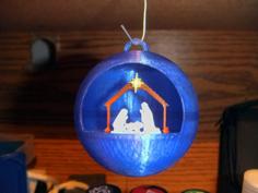 Nativity Christmas Ornament 3D Printer Model