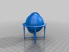 World Globe 3D Printer Model