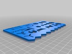 Organic Chemistry Ultimate Template 3D Printer Model