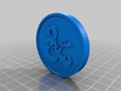 D&D Inspiration Token/Coin 3D Printer Model