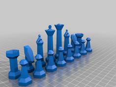 Parametric Chess Set 3D Printer Model