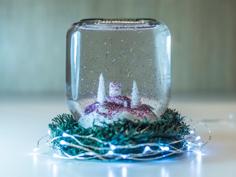 DIY Snow Globe In A Nutella Jar – Christmas Decor 3D Printer Model