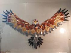 Geometric Eagle Wall Design 3D Printer Model