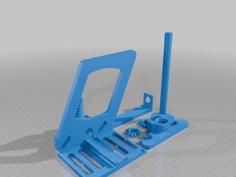 Front Load Spool Holder With Right-angle Gear Drive For Front Panel Adjustment 3D Printer Model