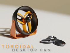 Toroidal Blade Desktop USB Fan 3D Printer Model