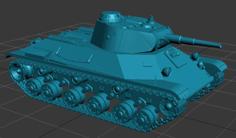 T-50 Soviet Light Tank 3D Printer Model