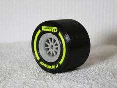 Formula 1 2018 Rear Wheel (Scale 1:10) 3D Printer Model