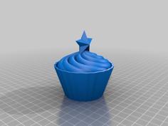 Cupcake With Star Trophy 3D Printer Model