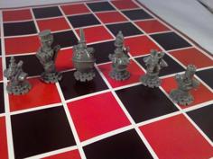 Steampunk Chess Individual Pieces 3D Printer Model