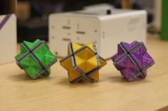 Multi-Color Fidget Star 3D Printer Model