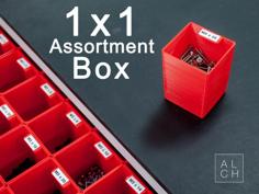 Assortment System Box 1×1 3D Printer Model