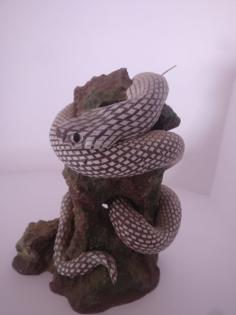 Snake On A Rock – Serpiente Sobre Una Roca 3D Printer Model