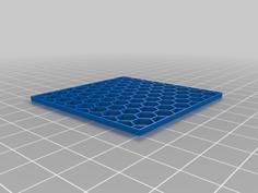 Customizable Hex Grid Pattern 3D Printer Model