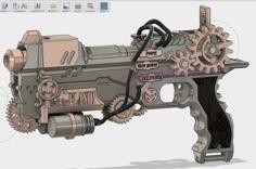 Evelyne – The Steampunk Gun 3D Printer Model