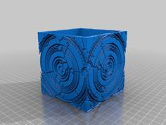 Dr.Who Tardis Siege Mode; Pencil Holder / Cup 3D Printer Model