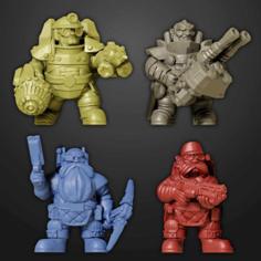 Deep Rock Galactic Dwarves 3D Printer Model