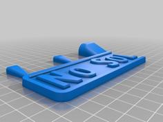 Cast Pewter Sign (from 3D Printed Part) 3D Printer Model