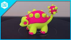 Multi-Color Euoplocephalus 3D Printer Model